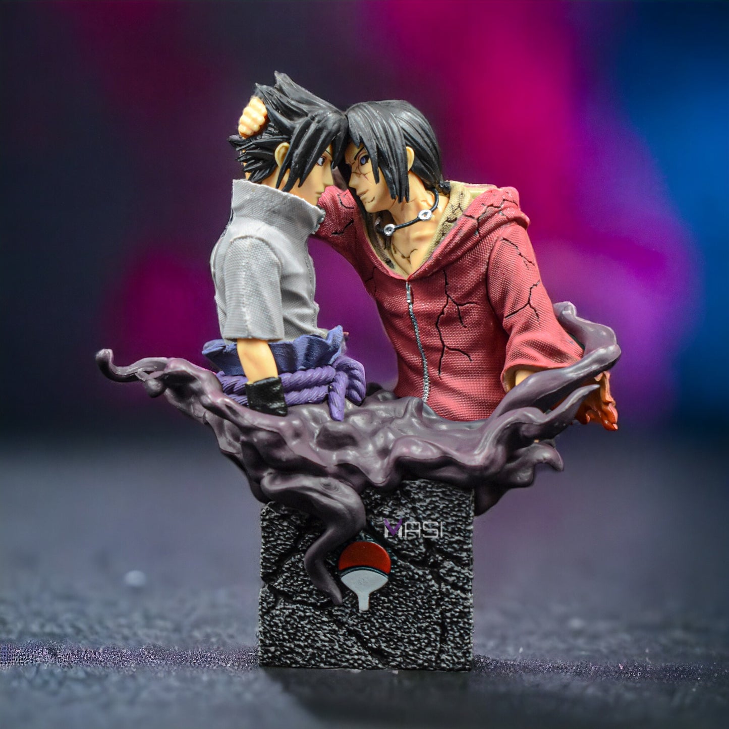 SASUKE AND ITACHI - UCHIHA BROTHERS ICONIC RECONILIATION ACTION FIGURE (18 CM HEIGHT) - NARUTO