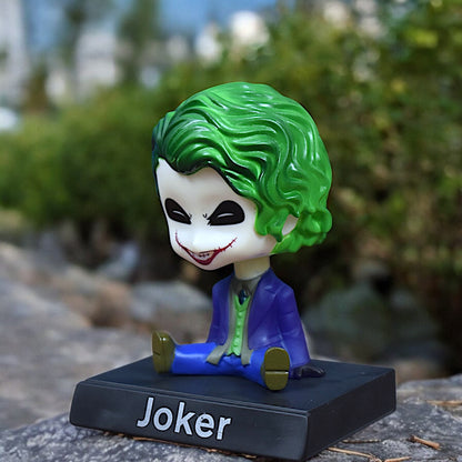 JOKER SMILING BOBBLEHEAD/MOBILE HOLDER STAND