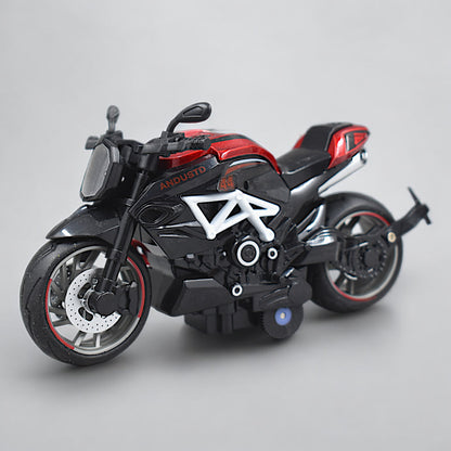 SUPER SPORTS BIKE WITH PULL BACK FUNCTION WITH PREMIUM DETAILINGS - RED