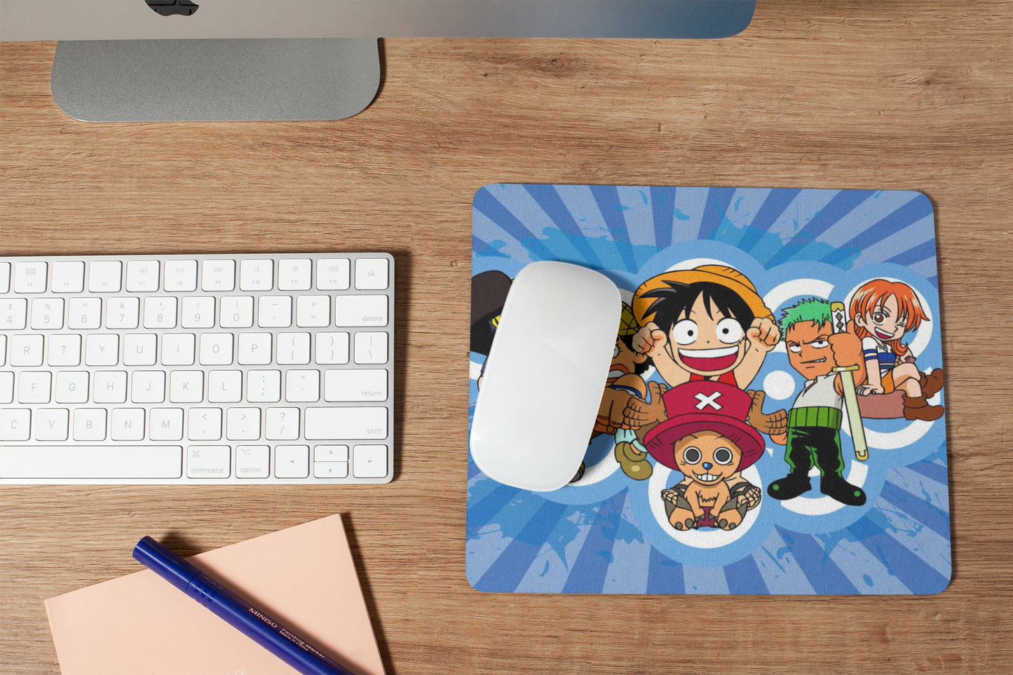 ONE PIECE MONKEY D. LUFFY CREW MOUSE PAD (9 X 7.5 INCHES) - GAMING AND OFFICIE MOUSE PAD