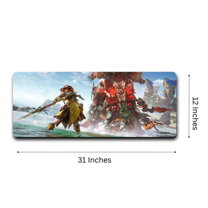 HORIZON DAWN SPECIAL EDITION MOUSE PAD (31 x 12 INCHES) - GAMING MOUSE PAD | RUBBER BASE DESK MAT