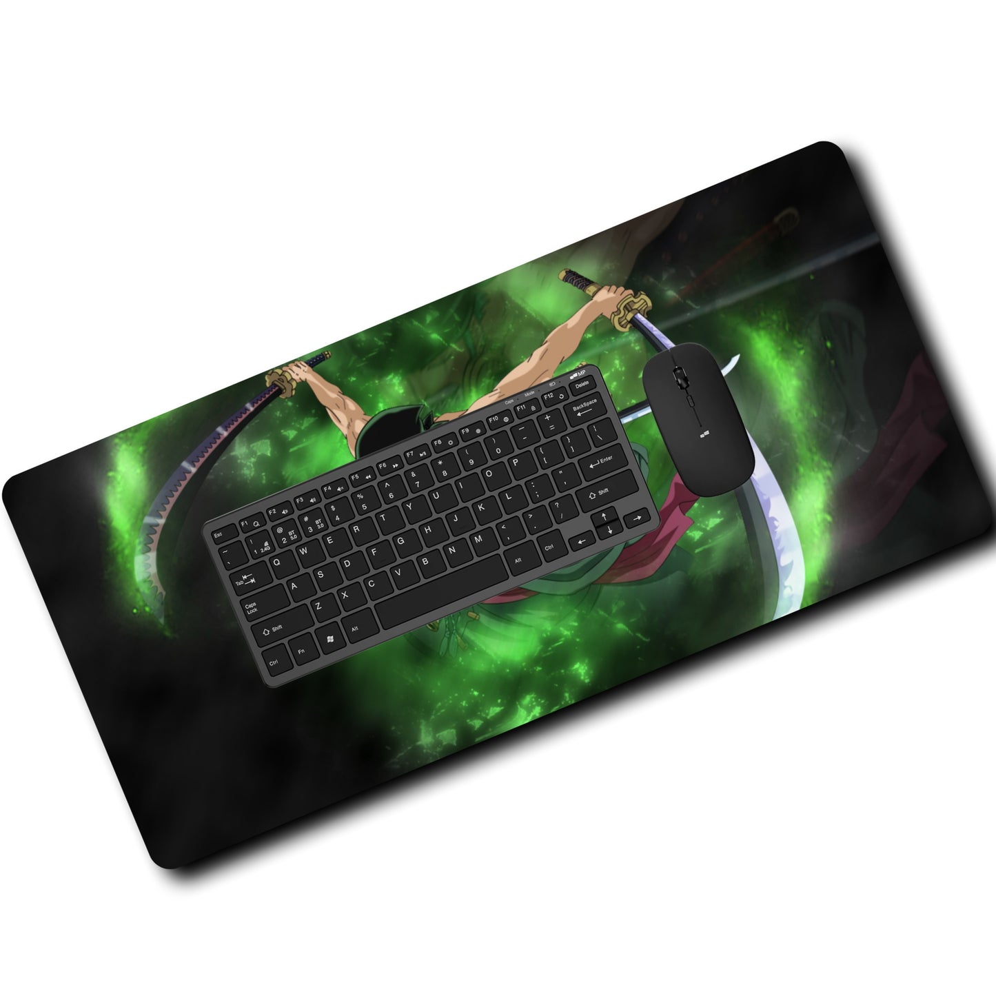 RORONOA ZORO MOUSE PAD (23 X 11 INCHES) RUBBER BASE - GAMING MOUSE PAD