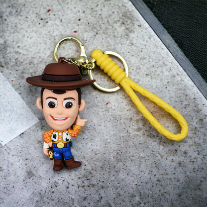 TOY STORY KEYCHAIN WOODY BUZZ LIGHTYEAR BACKPACK ACCESSORY CARTOON CAR PHONE PENDANT KEYCHAIN