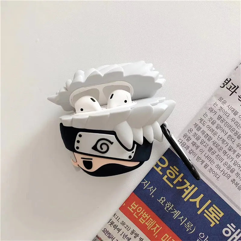 KAKASHI CUTE IPHONE AIRPODS COVER PROTECTION CASE (SILICONE)