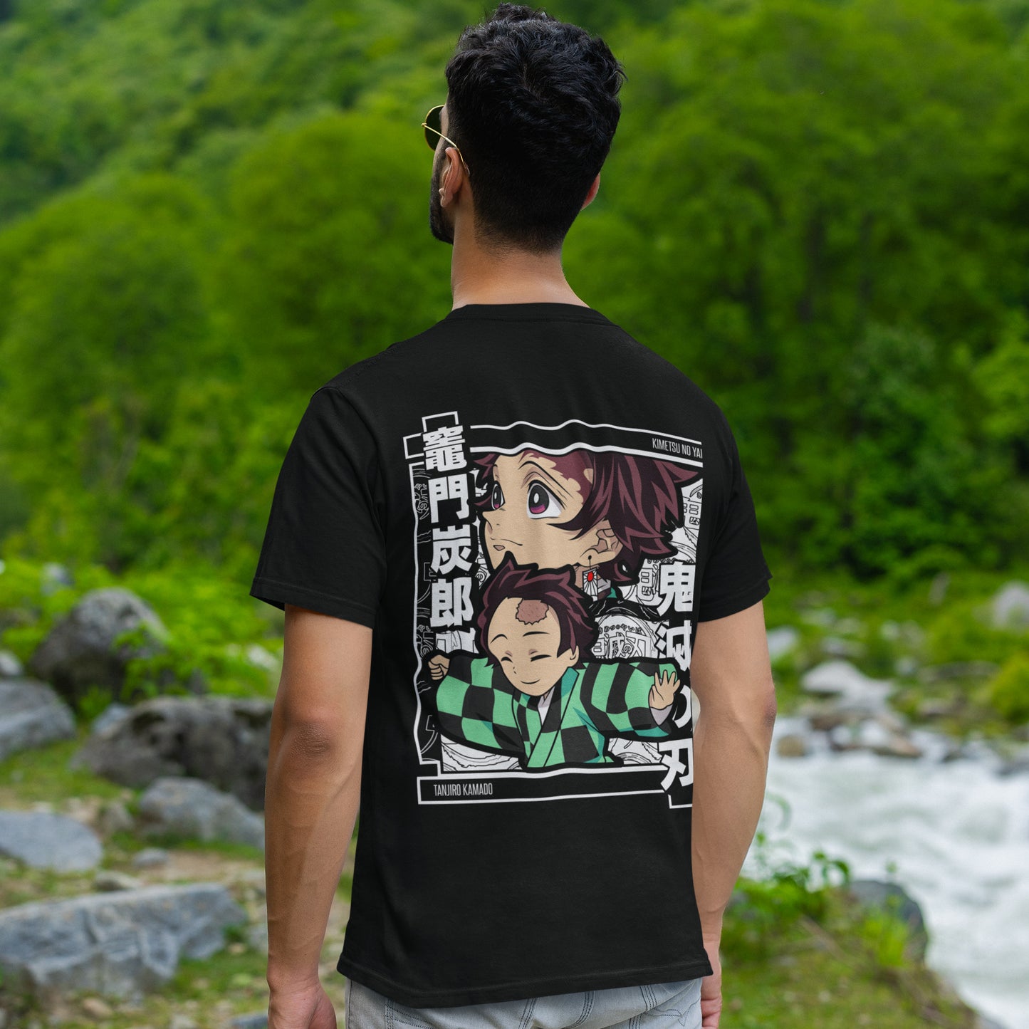 TANJIRO KAMADO ROUND NECK T-SHIRT - DEMON SLAYER