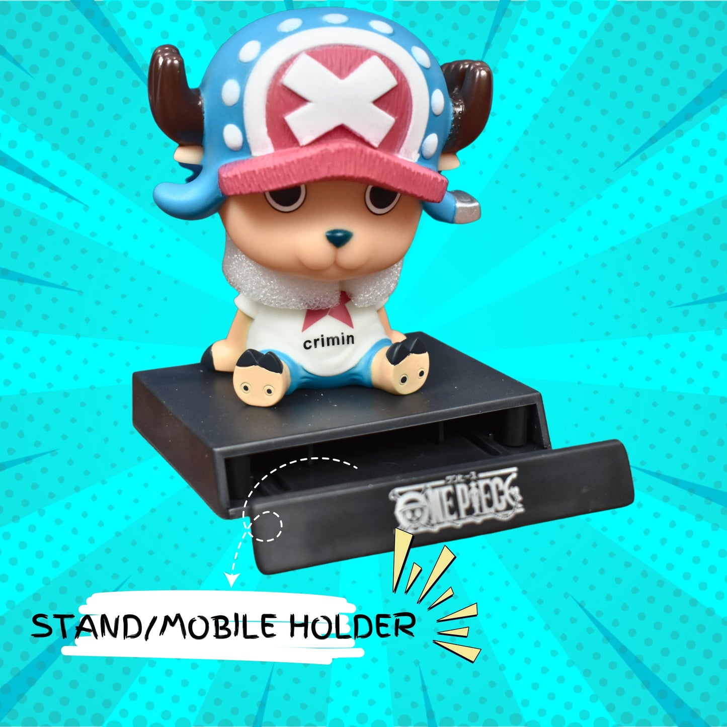 CHOPPER BOBBLEHEAD/MOBILE HOLDER STAND - ONE PIECE