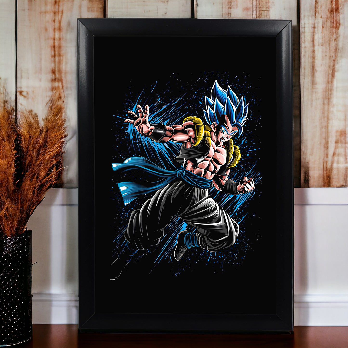 SSJ BLUE GOGETA ICONIC PHOTO FRAME (A4 SIZE) - DRAGON BALL Z