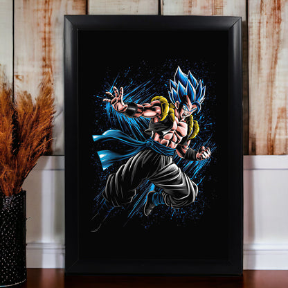 SSJ BLUE GOGETA ICONIC PHOTO FRAME (A4 SIZE) - DRAGON BALL Z