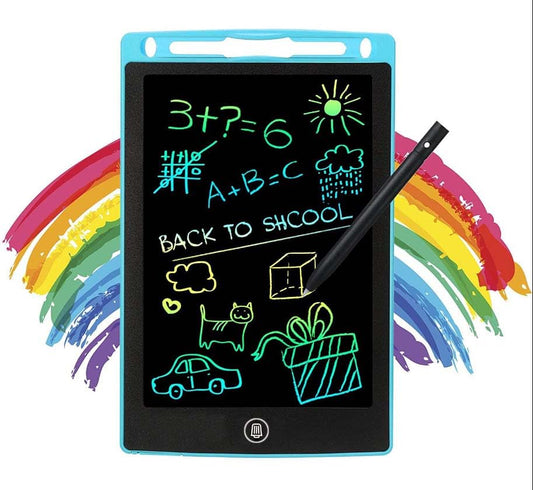 Re-Writable LCD Writing Tablet Pad with Screen 21.5cm (8.5Inch) for Drawing, Playing, Handwriting Best Birthday Gifts for Adults & Kids Girls Boys | LCD Drawing Pad with Delete Button