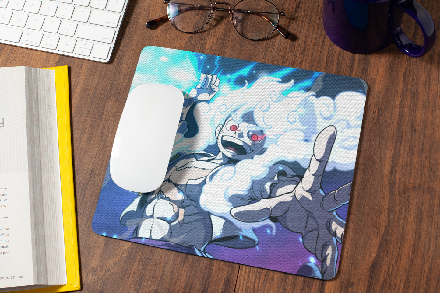 LUFFY GEAR 5 MOUSE PAD (9 X 7.5 INCHES) - GAMING AND OFFICIE MOUSE PAD