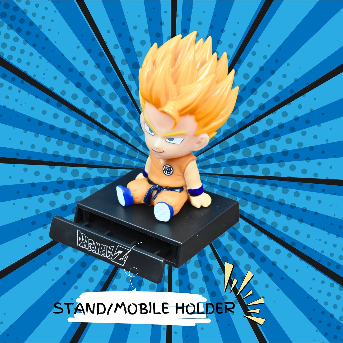 SSJ GOHAN BOBBLEHEAD/MOBILE HOLDER STAND