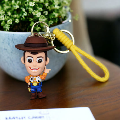 TOY STORY KEYCHAIN WOODY BUZZ LIGHTYEAR BACKPACK ACCESSORY CARTOON CAR PHONE PENDANT KEYCHAIN