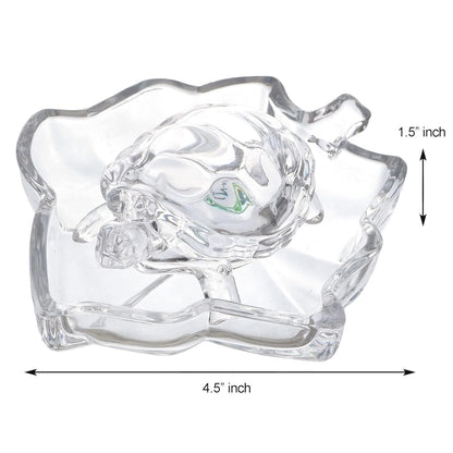 CRYSTAL TURTLE TORTOISE WITH PLATE FOR FENG SHUI AND VASTU BEST GIFT FOR CAREER AND GOOD LUCK