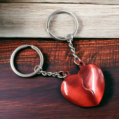 HEART COUPLE KEYRING PACK | DITACHABLE KEYCHAIN FOR GIRLFRIEND/BOYFRIEND/LOVER