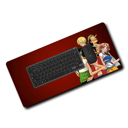 ONE PIECE LUFFY CREWMATES MOUSE PAD (23 X 11 INCHES) - GAMING MOUSE PAD