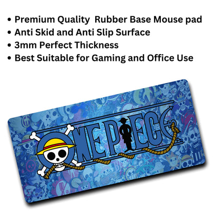 ONE PIECE MOUSE PAD (23 X 11 INCHES) - GAMING MOUSE PAD