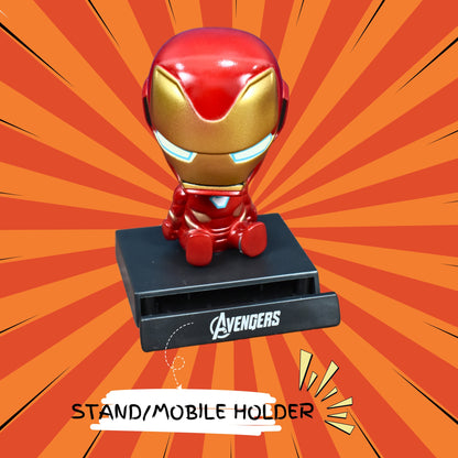 IRON MAN BOBBLEHEAD/MOBILE HOLDER STAND