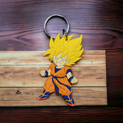 SUPER SAIYAN GOKU SILICON RUBBER KEYCHAIN - DRAGON BALL Z