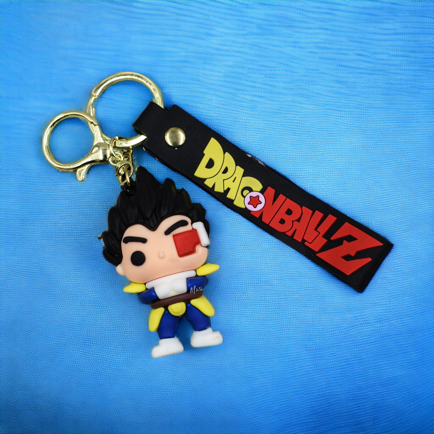 PRINCE VEGETA 3D SILICON KEYCHAIN WITH STRAP - DRAGON BALL Z