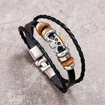 ONE PIECE PIRATE SKULL BRACELET (UNISEX)