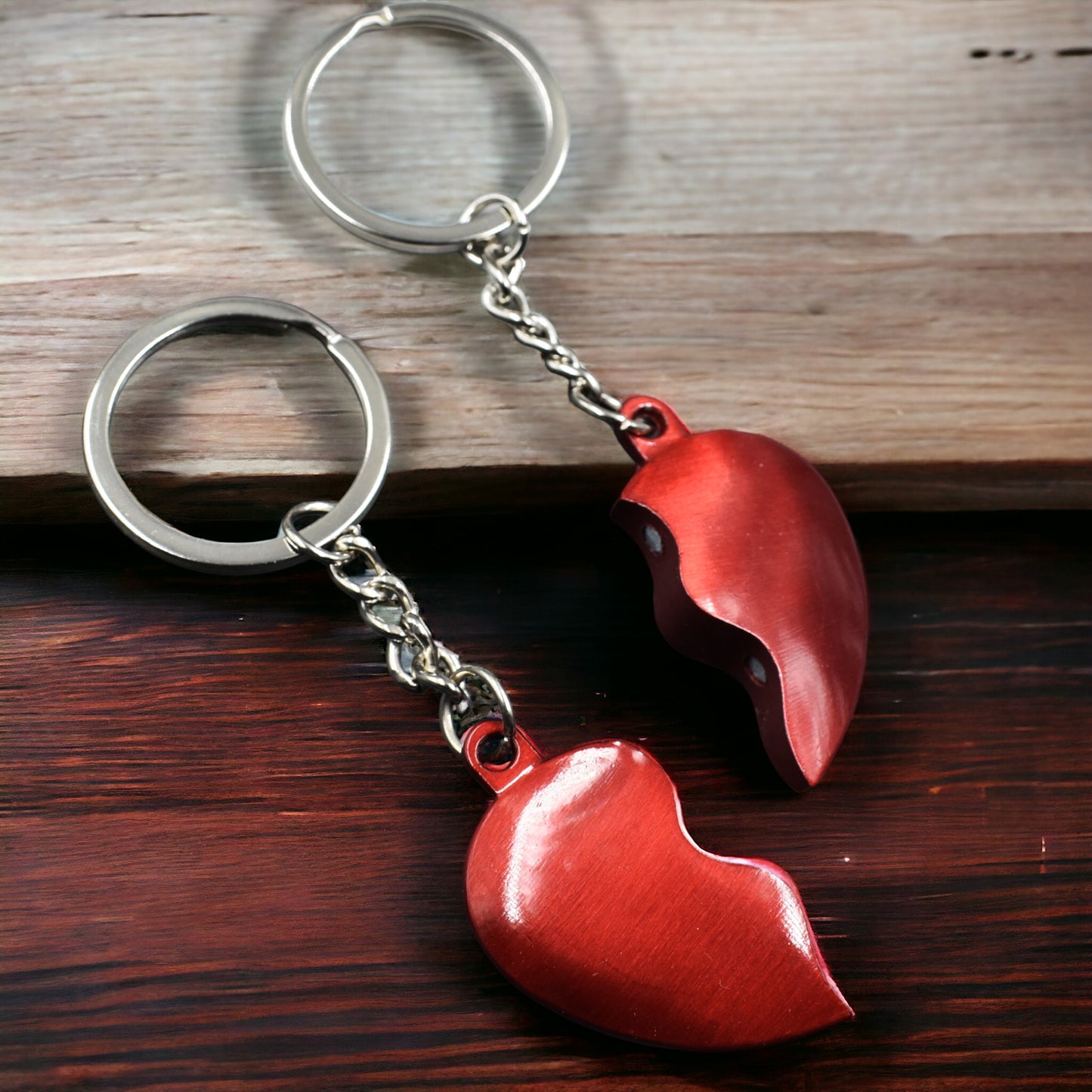 HEART COUPLE KEYRING PACK | DITACHABLE KEYCHAIN FOR GIRLFRIEND/BOYFRIEND/LOVER