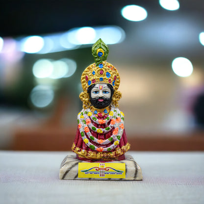 MARBLE BABA KHATU SHYAM JI IDOL STATUE (10 CM)