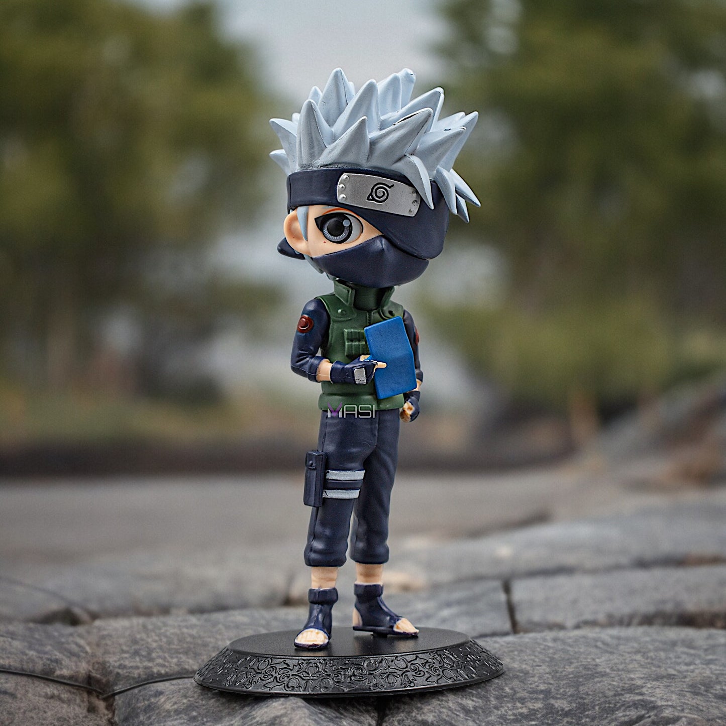 NARUTO ANIME HATAKE KAKASHI Q STYLE ACTION FIGURE WITH STAND