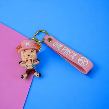 CHOPPER SILICON RUBBER KEYCHAIN - ONE PIECE