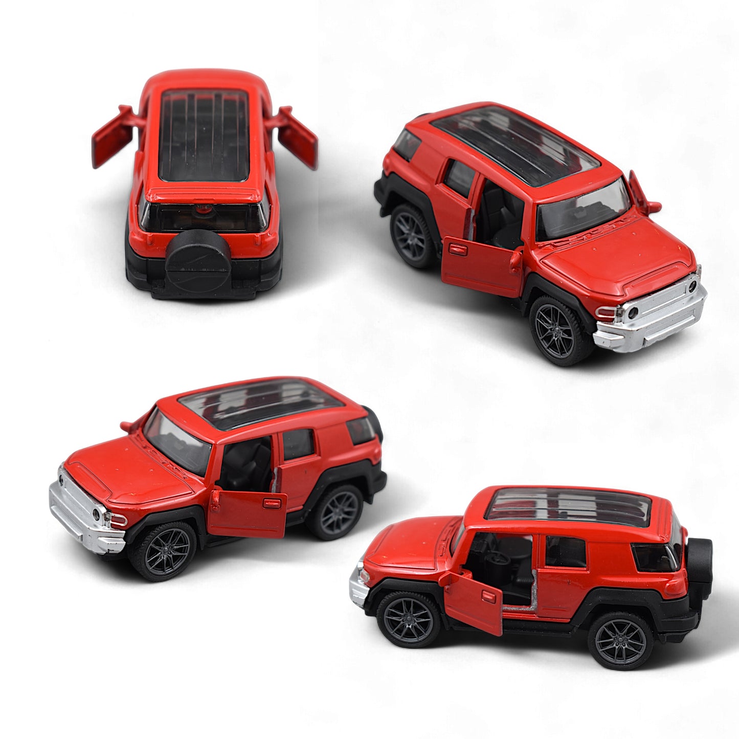 Hummer Car Die-cast Model Toy 1:36 Exclusive Alloy Metal Car with Pull Back with Openable Doors  - Red