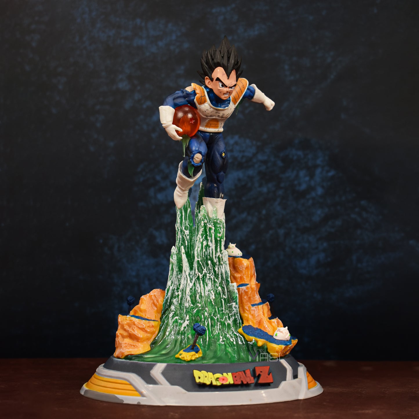 PRINCE VEGETA EXCLUSIVE ACTION FIGURE FROM NAMEK SAGA WITH LED IN BASE (REPLACEABLE CELL)- DRAGON BALL Z