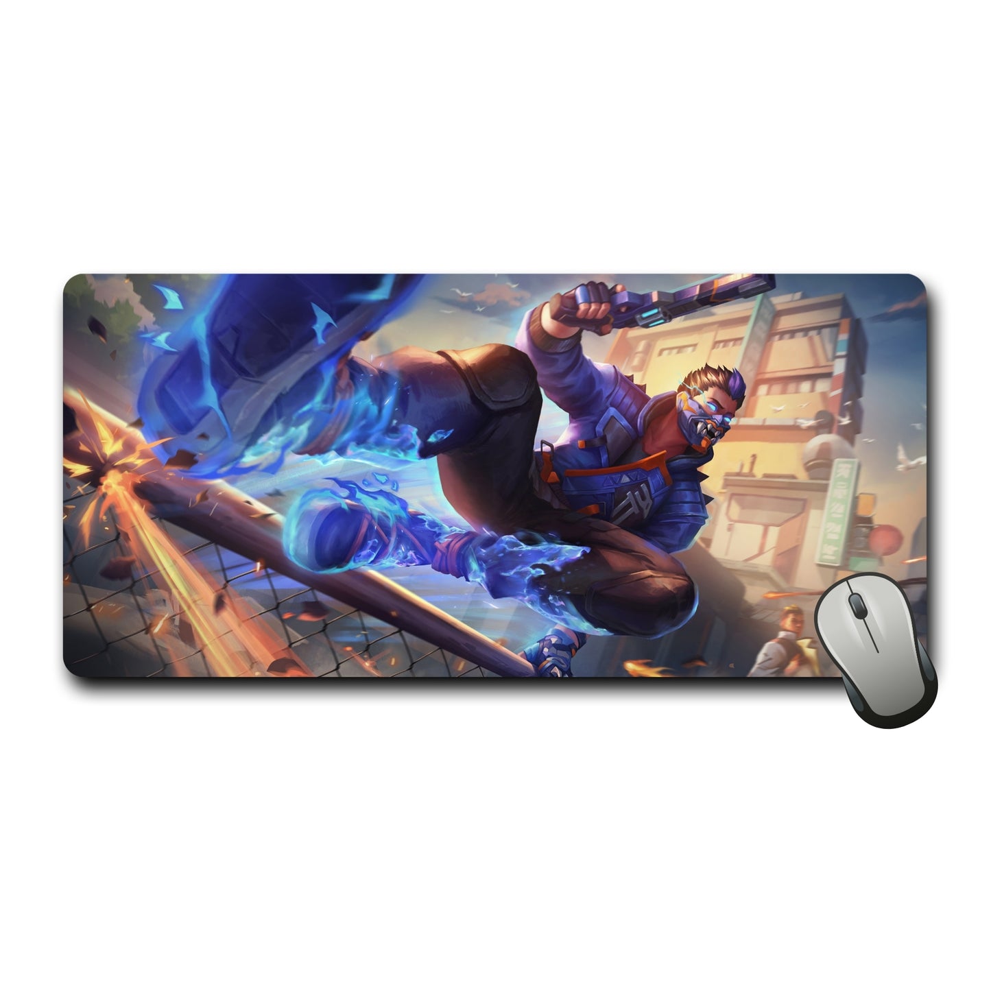 VALORANT YORU MOUSE PAD (23 X 11 INCHES) RUBBER BASE - GAMING MOUSE PAD