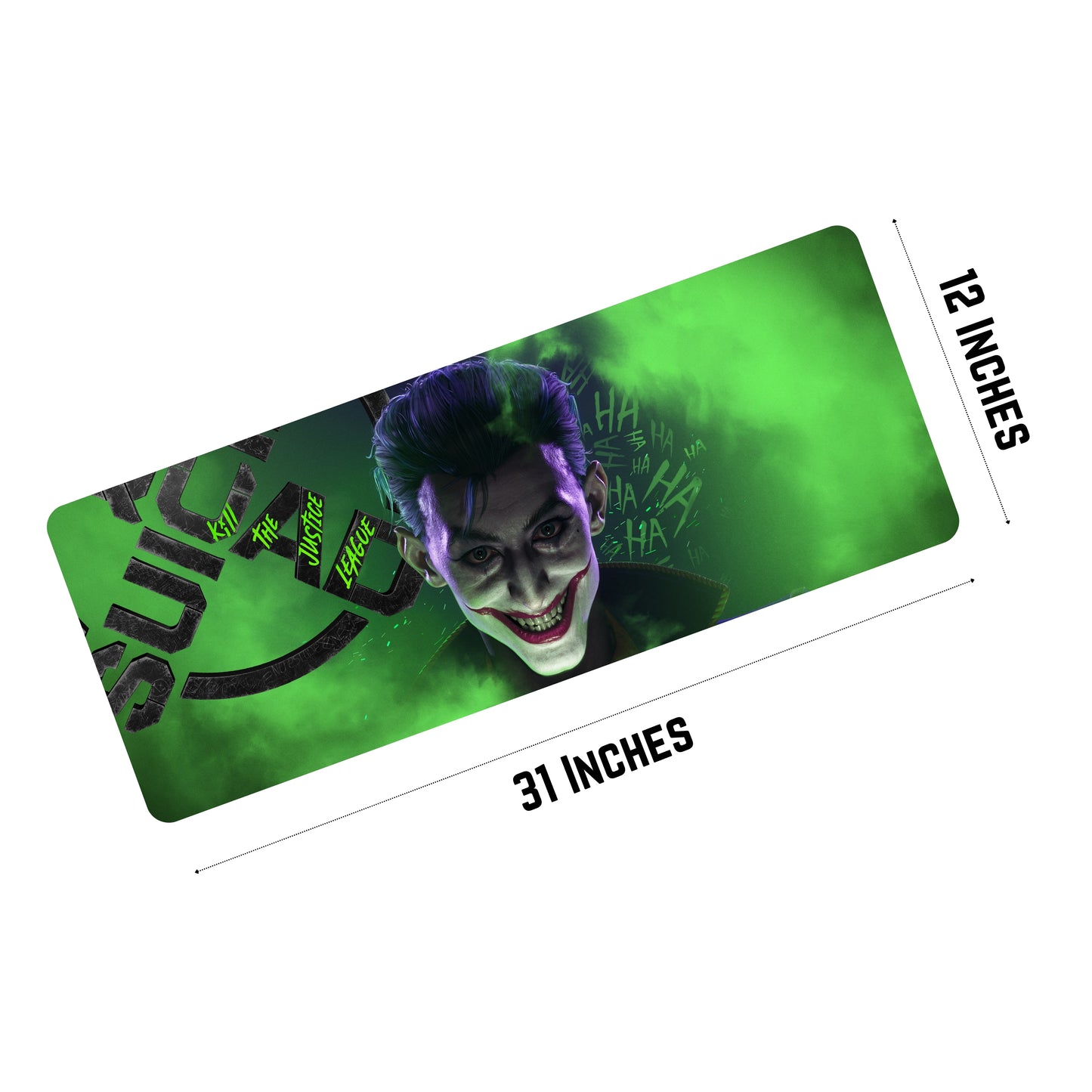 JOKER MOUSE PAD (31 x 12 INCHES) - GAMING MOUSE PAD | RUBBER BASE DESK MAT