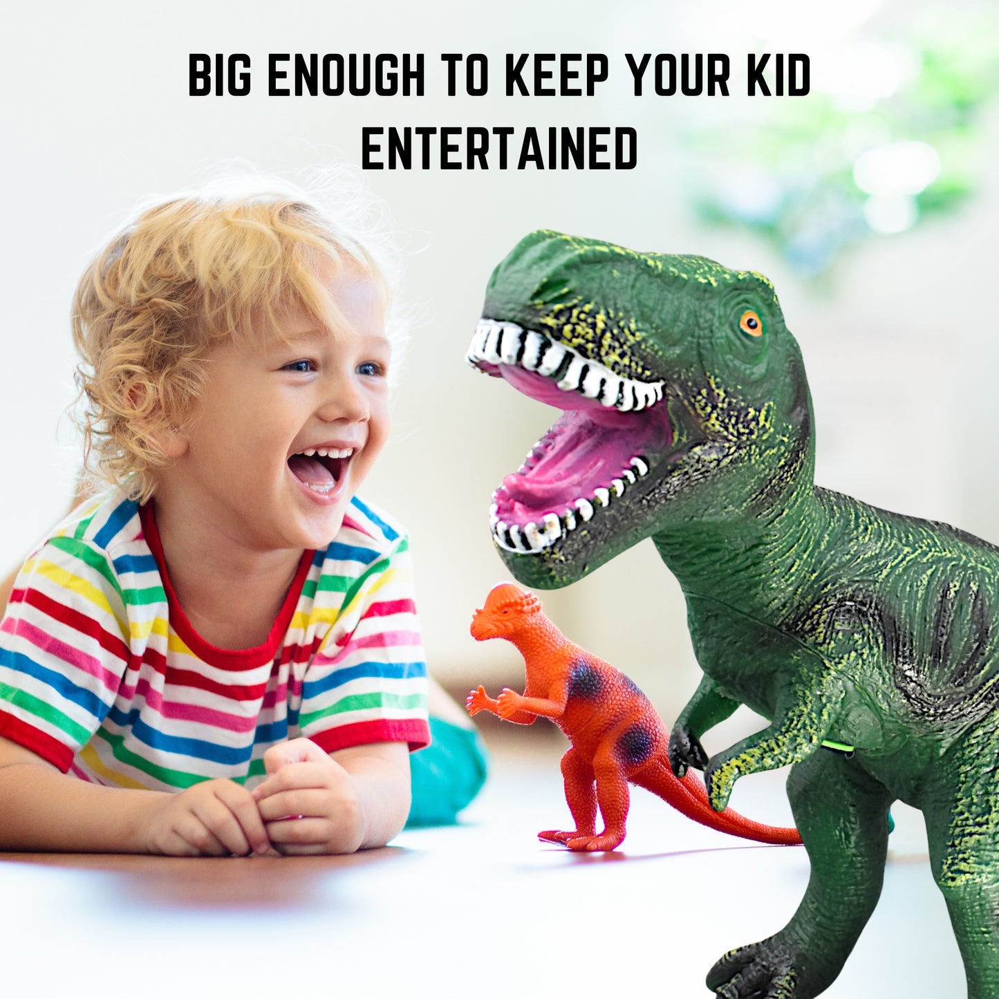 Roaring T-Rex and Much More : Giant 50cm Sound-Action Dinosaur Toy for Kids