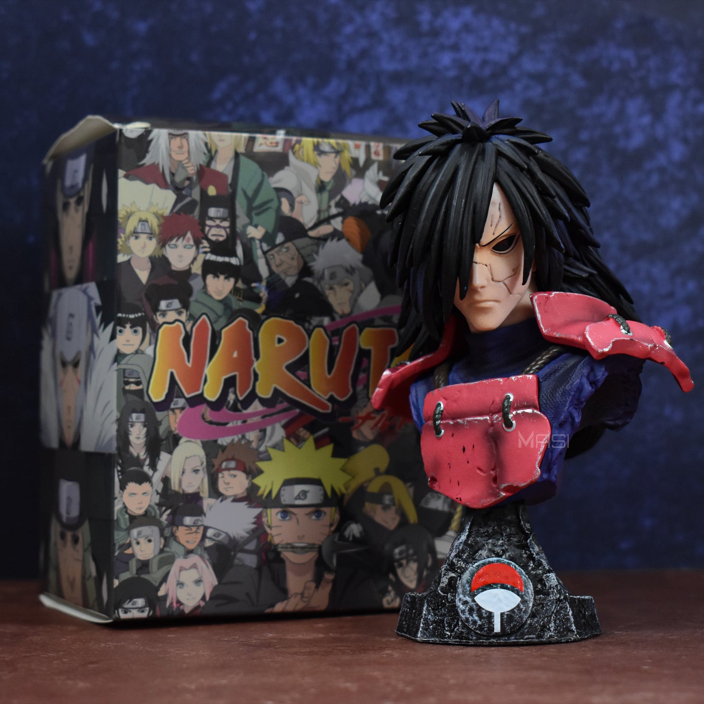 MADARA UCHIHA HEAD ACTION FIGURE WITH STAND (15 CM HEIGHT) - NARUTO