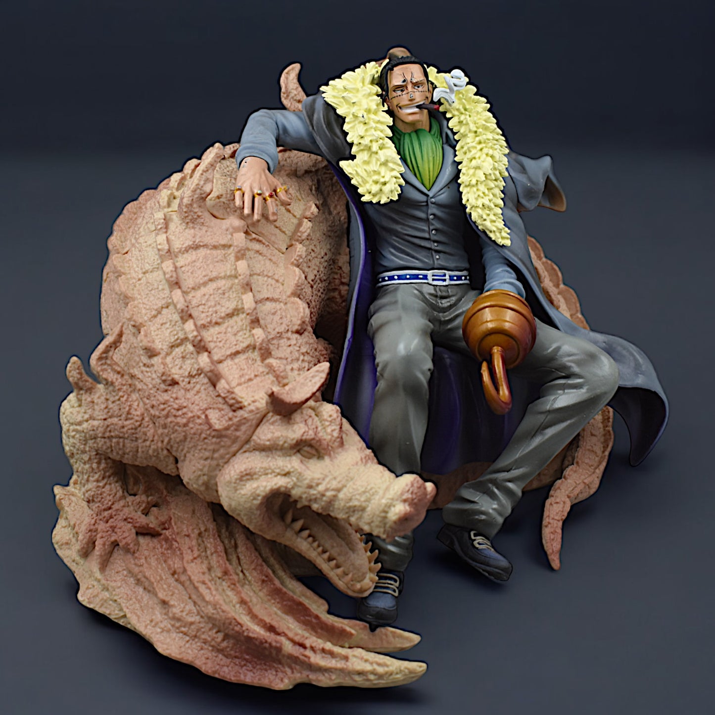 CROCODILE ACTION FIGURE SITTING POSTURE COLLECTIBLE PVC FIGURE (25 CM LENGTH)- ONE PIECE