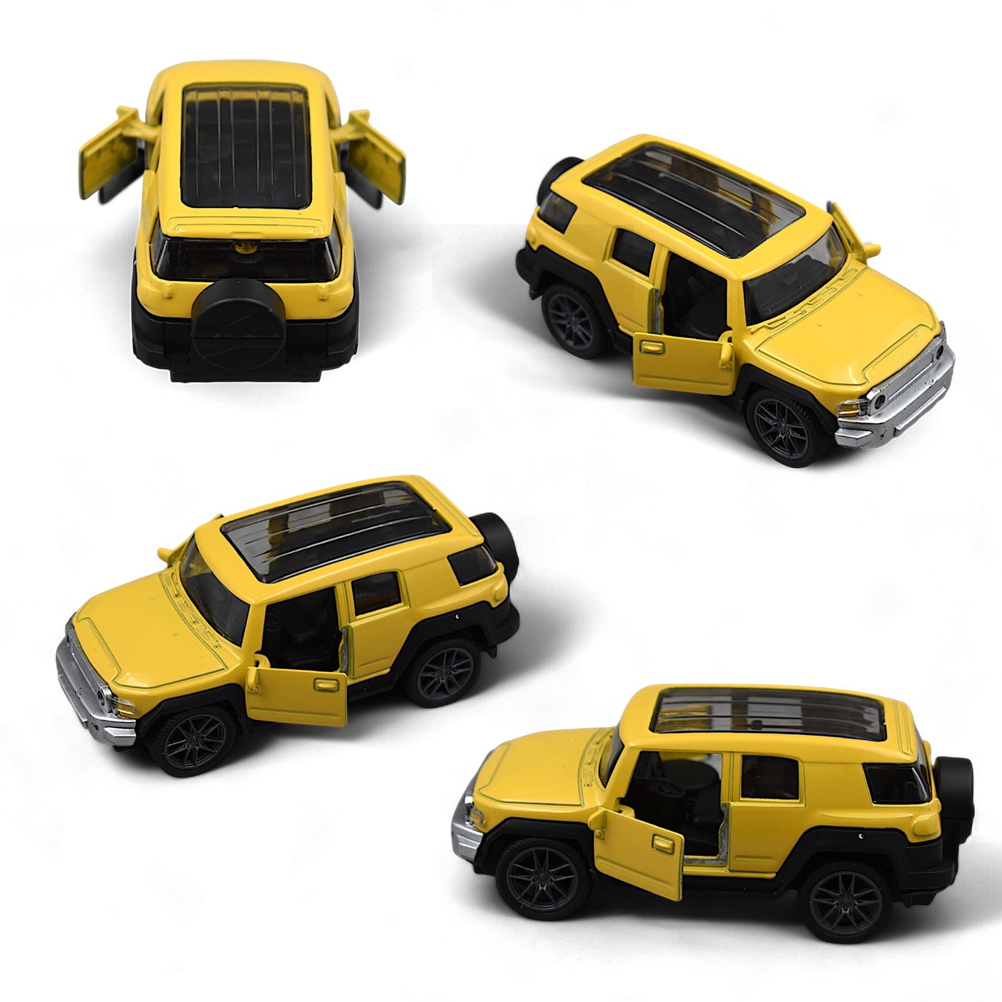 Hummer Car Die-cast Model Toy 1:36 Exclusive Alloy Metal Car with Pull Back with Openable Doors  - Yellow