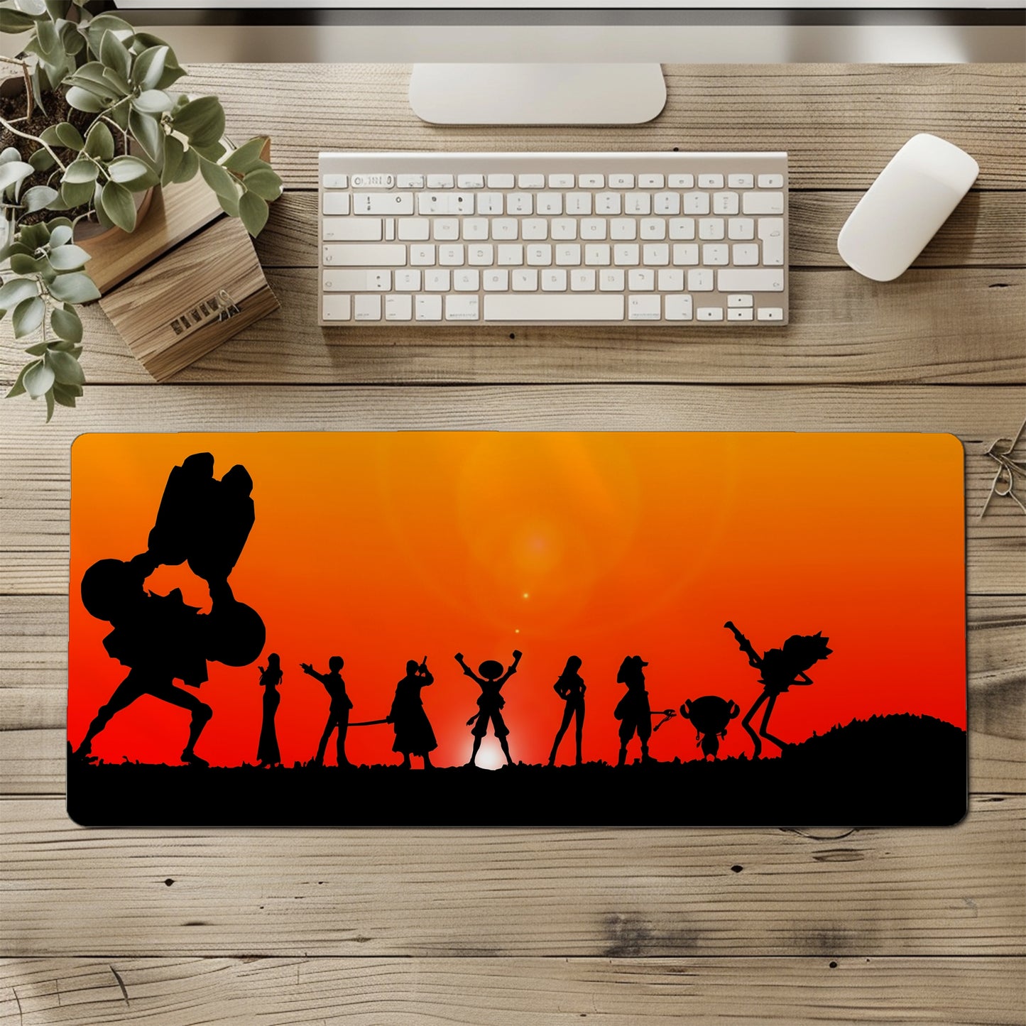 ONE PIECE LUFFY CREW MOUSE PAD (23 X 11 INCHES) - GAMING MOUSE PAD