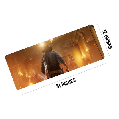 ARTHUR MORGAN MOUSE PAD (31 x 12 INCHES) - GAMING MOUSE PAD | RUBBER BASE DESK MAT