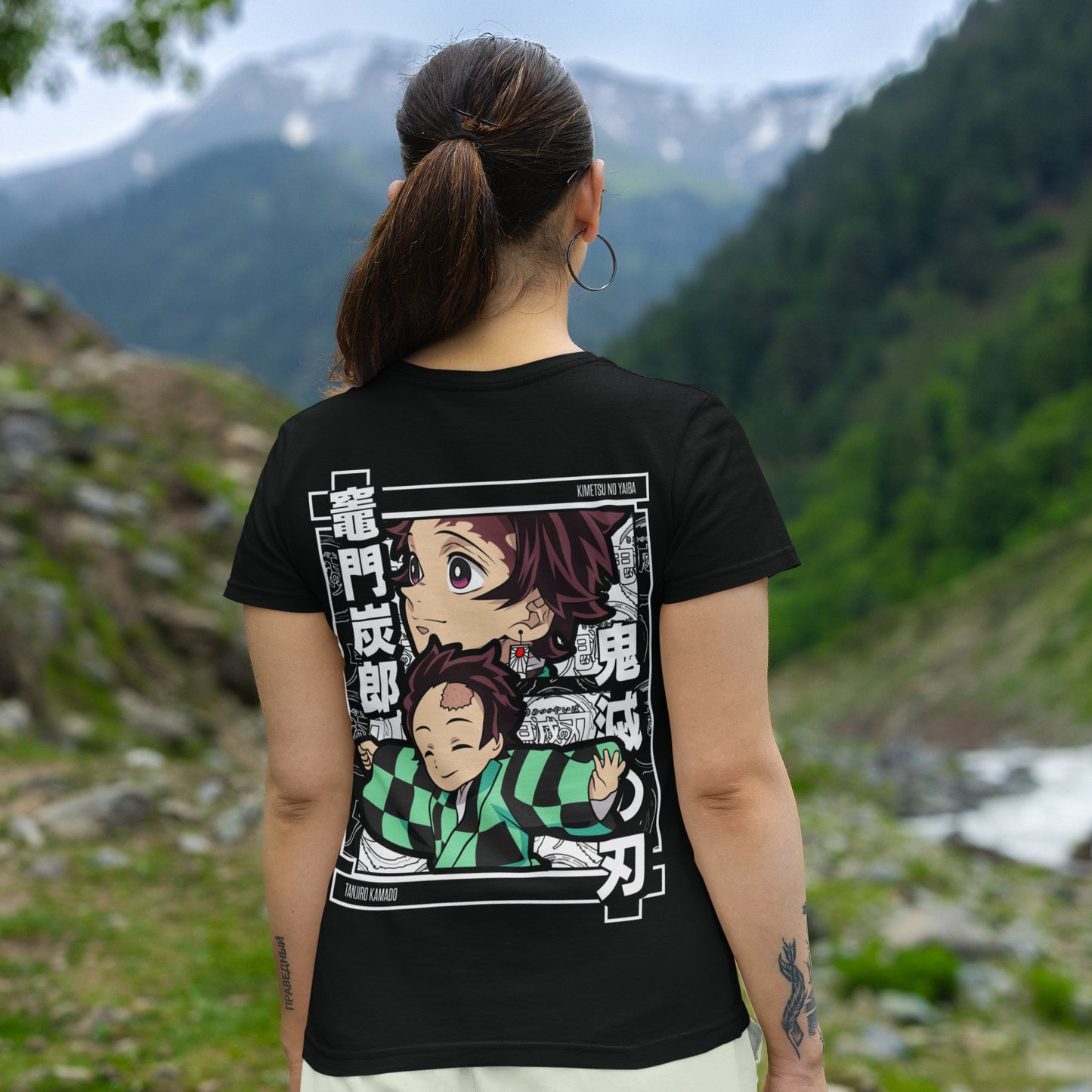 TANJIRO KAMADO ROUND NECK T-SHIRT - DEMON SLAYER