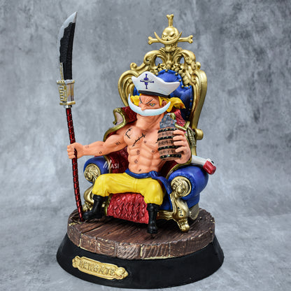 ONE PIECE ANIME EDWARD NEWGATE ON THRONE WHITE BEARD ACTION FIGURE - 23 CM HEIGHT