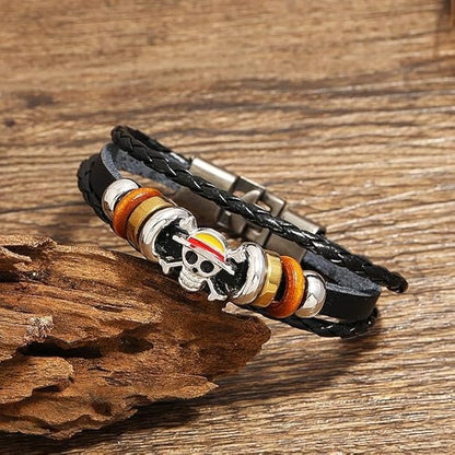 ONE PIECE PIRATE SKULL BRACELET (UNISEX)