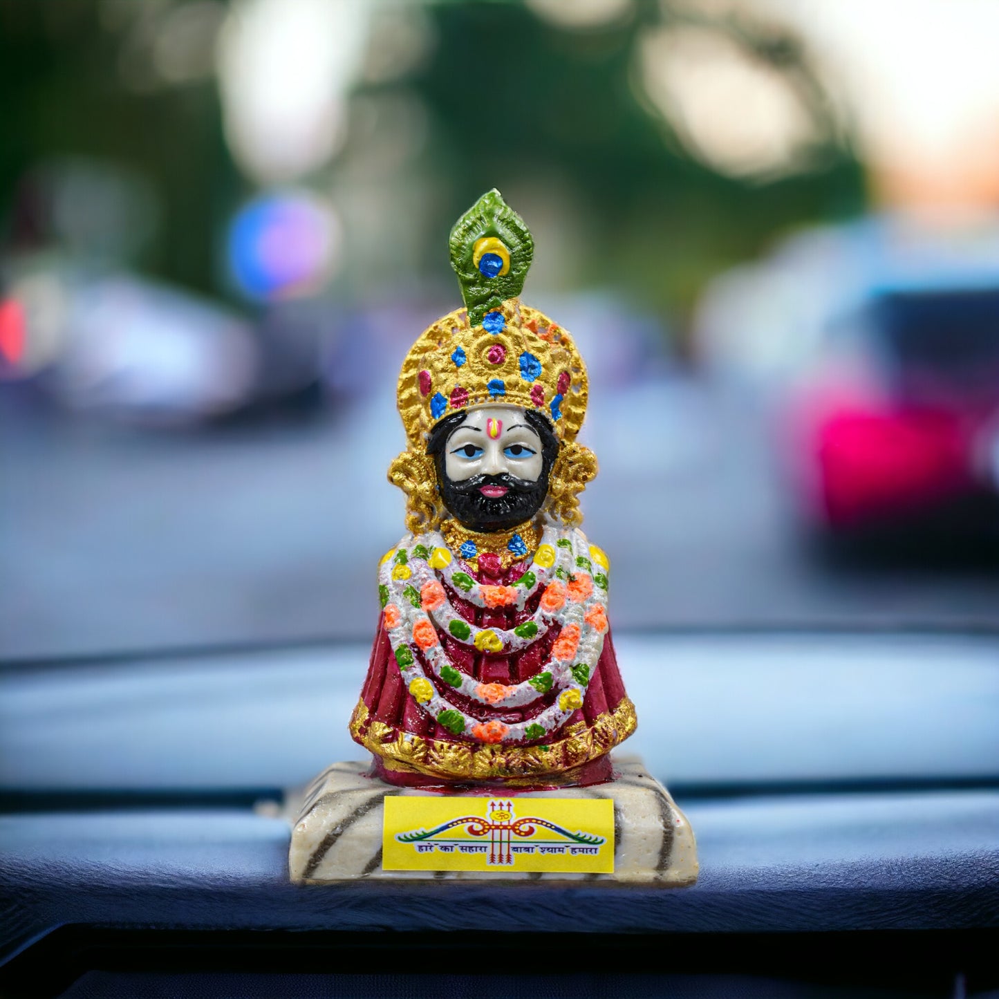 MARBLE BABA KHATU SHYAM JI IDOL STATUE (10 CM)