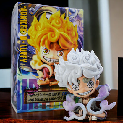 LUFFY GEAR 5 MINI CHIBI FIGURE WITH BOX - ONE PIECE