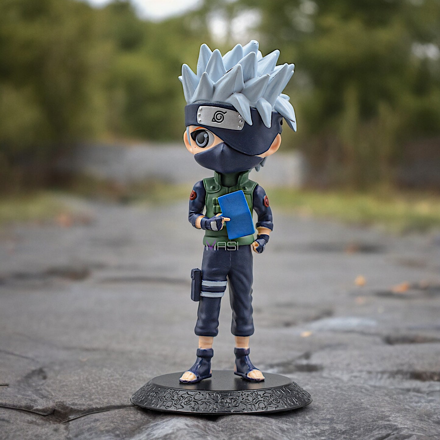 NARUTO ANIME HATAKE KAKASHI Q STYLE ACTION FIGURE WITH STAND