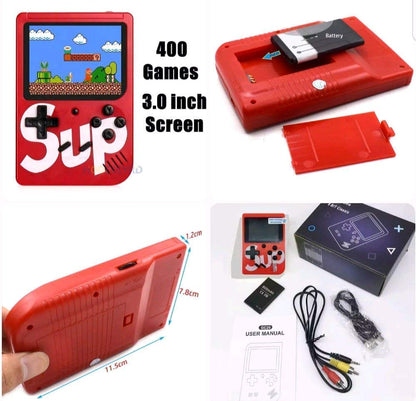 SUP Retro 400 Games: Classic Handheld Game Console with TV Output