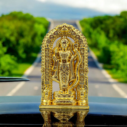 RAM LALLA GOLDEN MURTI (7 CM HEIGHT) - BEST FOR GIFT/HOME DECORATION/ OFFICE DECORATION/ CAR DASHBOARD