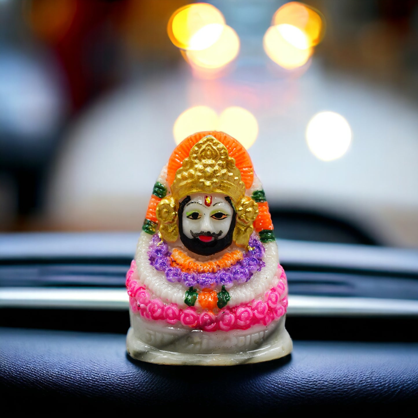 BABA KHATU SHYAM JI IDOL STATUE MURTI FOR CAR DASHBOARD/TABLE/HOME DECORATION