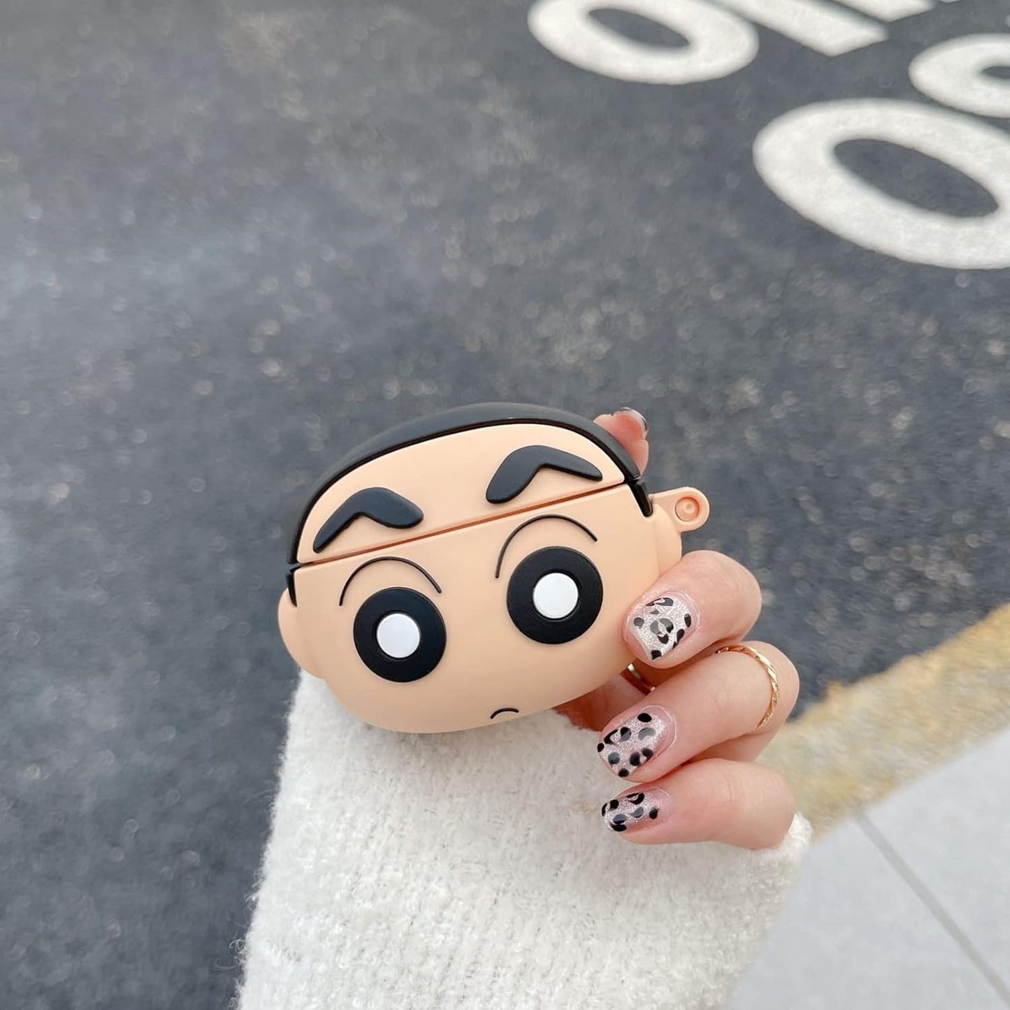 SHINCHAN CUTE IPHONE AIRPODS COVER PROTECTION CASE (SILICONE)