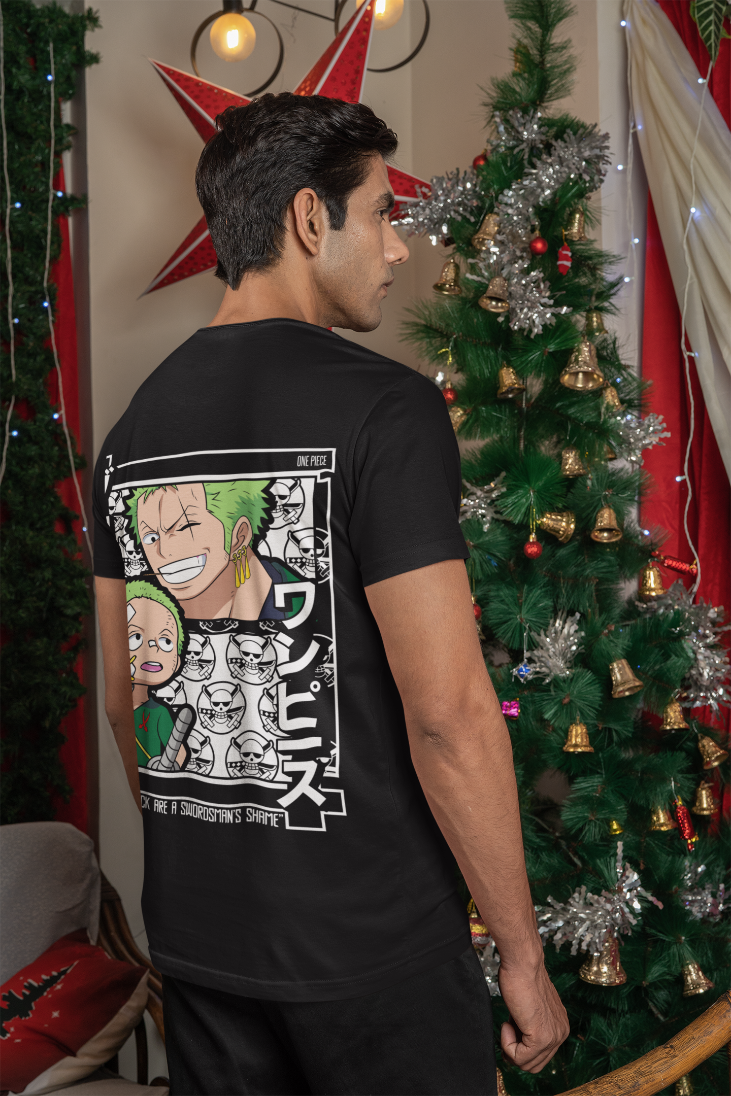 RORONOA ZORO ROUND NECK T-SHIRT - ONE PIECE