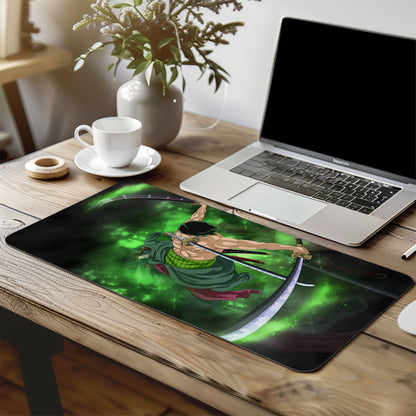 RORONOA ZORO MOUSE PAD (23 X 11 INCHES) RUBBER BASE - GAMING MOUSE PAD